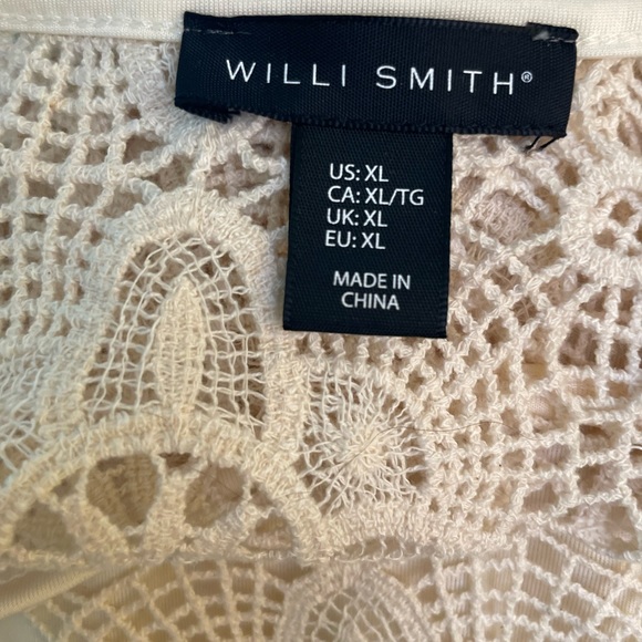 Willi Smith appliqué style cream tank - Picture 5 of 5